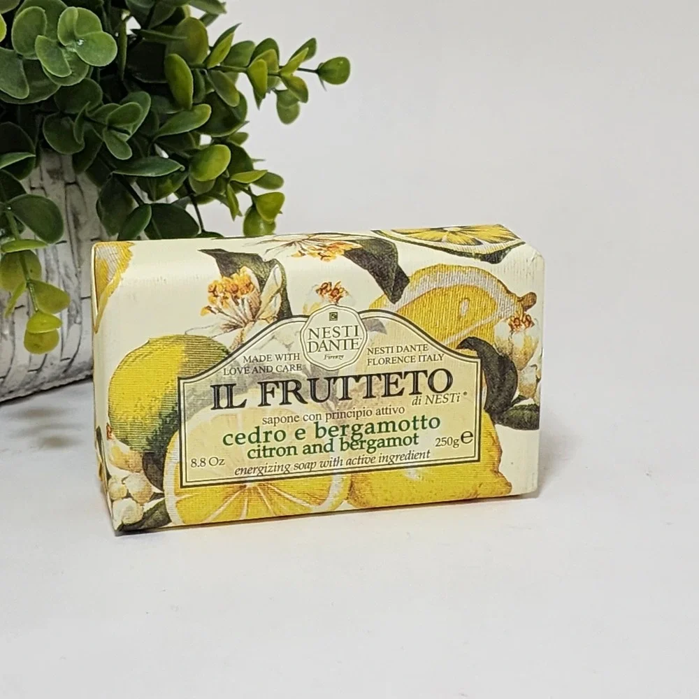 Nesti Dante Il Frutteto Citron and Bergamot Natural Energizing Soap 8.8 oz 250 g